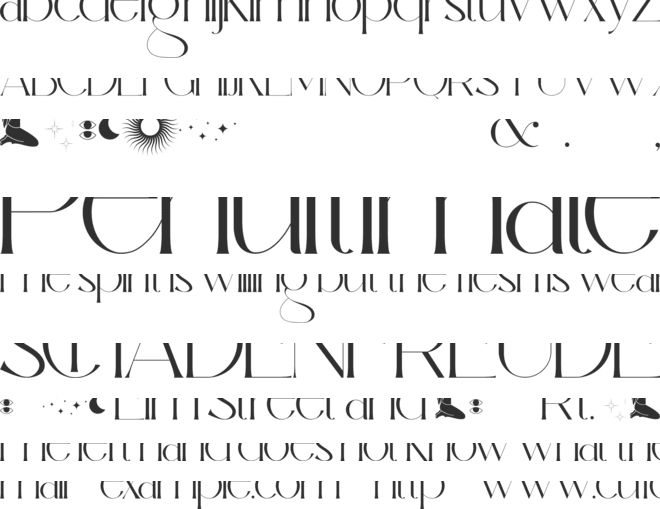 Bulgatry font preview