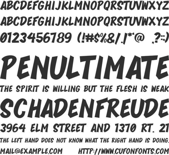 BLOMBERG font preview