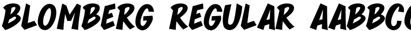 BLOMBERG Regular font