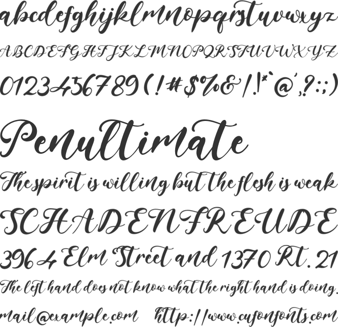 Joan Charlotte font preview