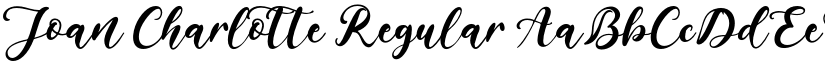 Joan Charlotte Regular font