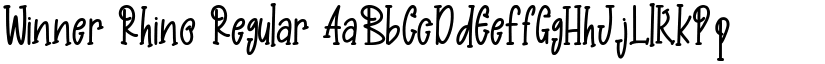 Winner Rhino Regular font