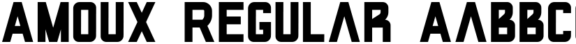 AMOUX Regular font