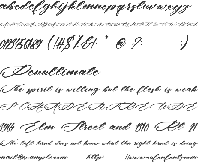 Alayska font preview