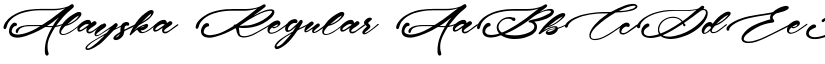 Alayska Regular font
