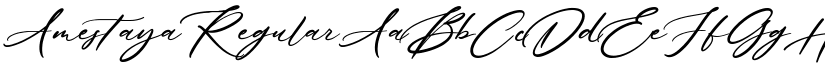 Amestaya Regular font