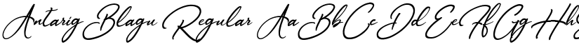 AntarigBlagu Regular font