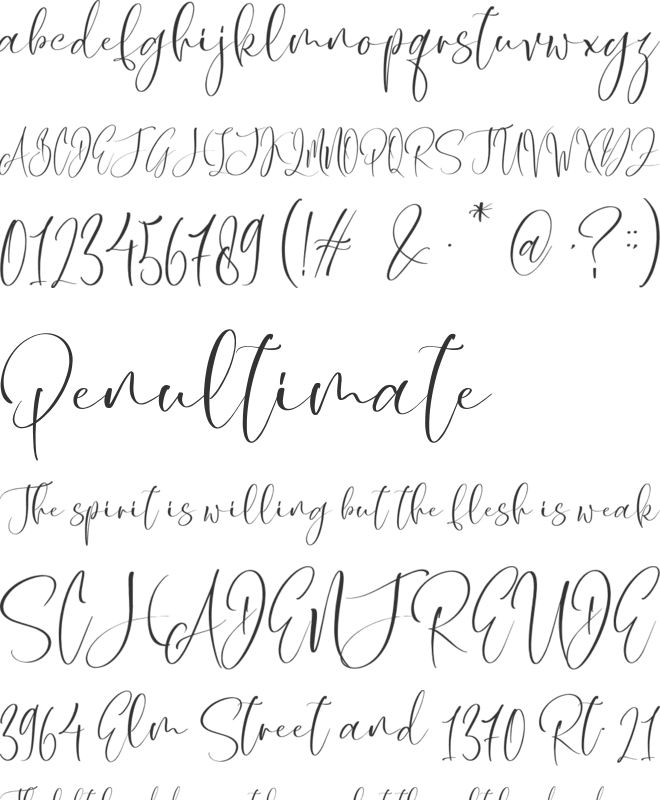Afissta font preview