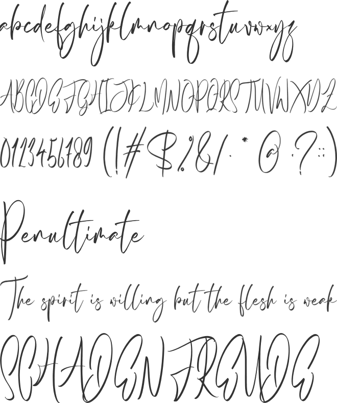 Aistterik font preview