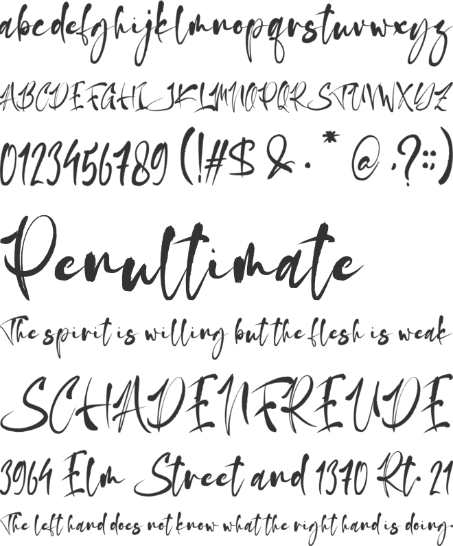 Aleita font preview