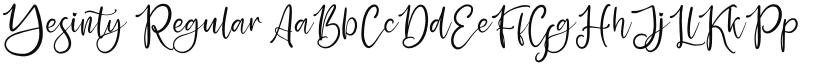 Yesinty font download