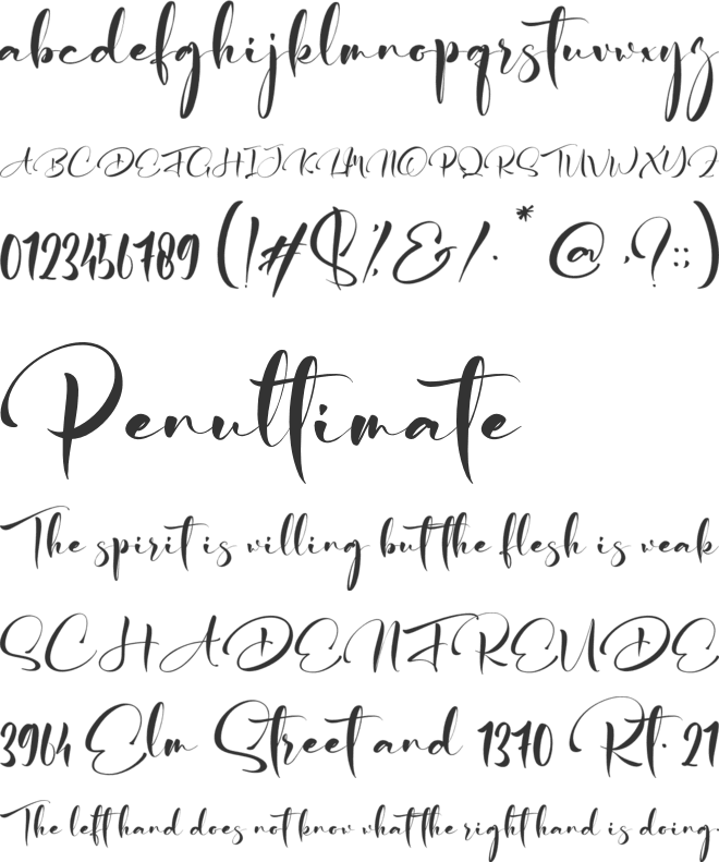 Alesa Sitha font preview