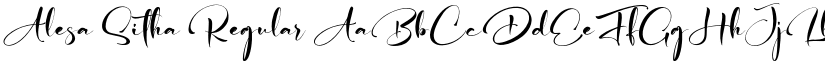 Alesa Sitha Regular font