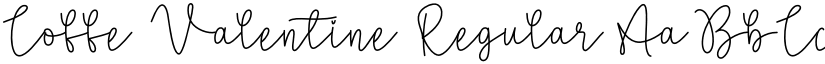 Coffe Valentine Regular font