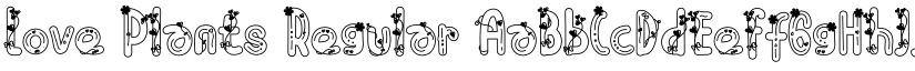 Love Plants Regular font
