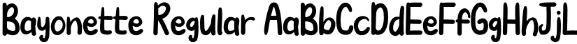 Bayonette Regular font