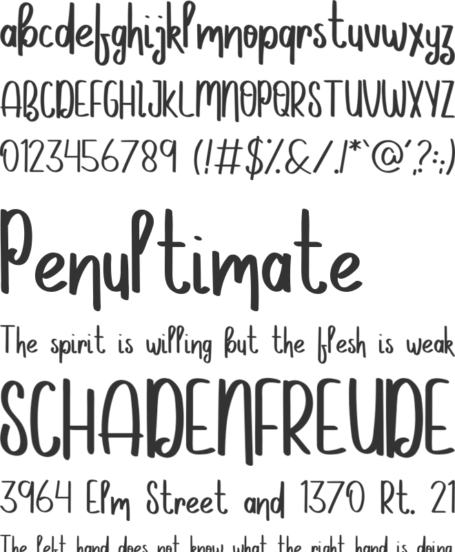 Sunny Fever font preview