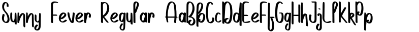 Sunny Fever Regular font