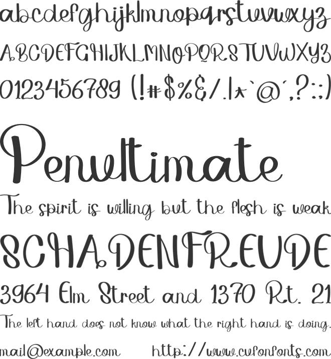 Vintage Teacher font preview