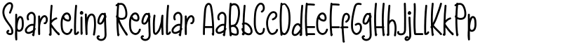 Sparkeling Regular font