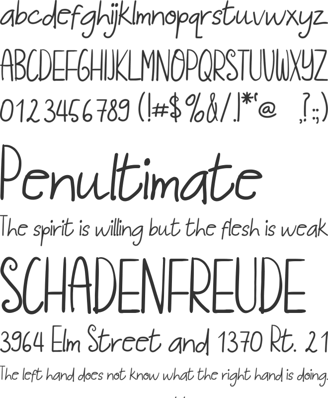 Kalleiyo font preview