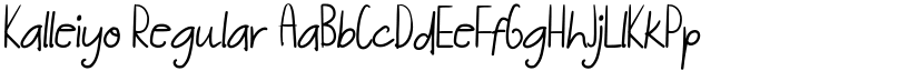 Kalleiyo Regular font