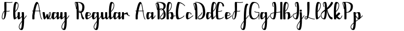 Fly Away Regular font