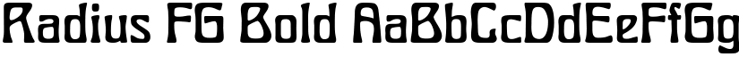 Radius FG Bold font