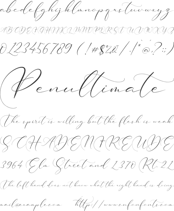 Brittney Style font preview