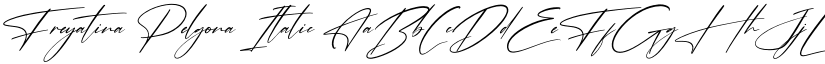 Freyatina Pelgona Italic font