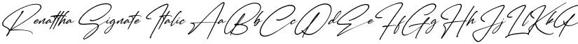 Renattha Signate Italic font