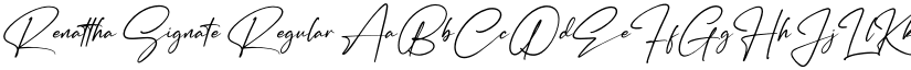 Renattha Signate Regular font