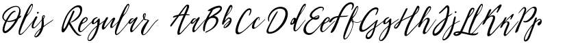 Olis Regular font