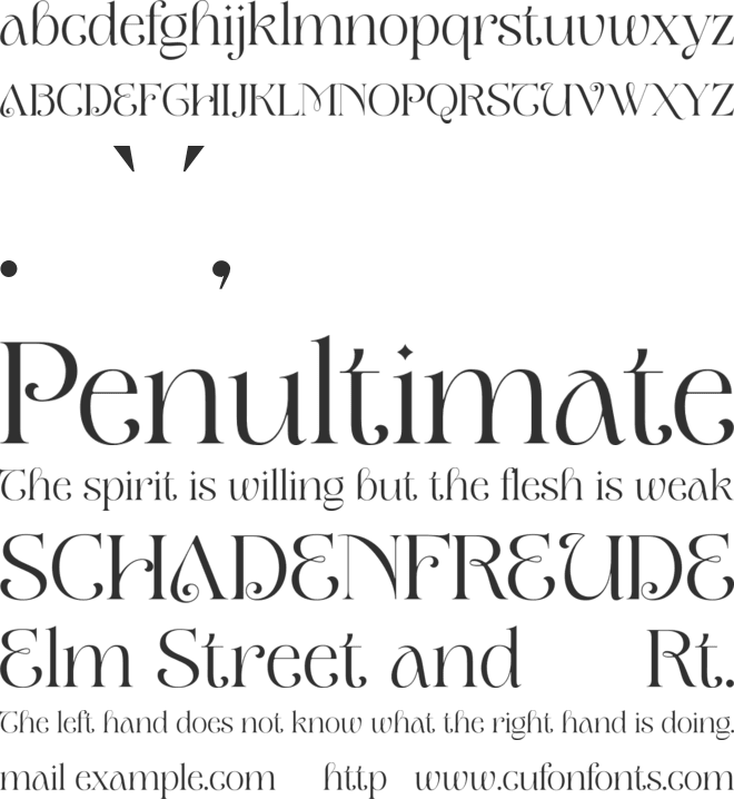 Thinker Historic font preview