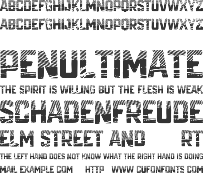 VtksCaminhos font preview