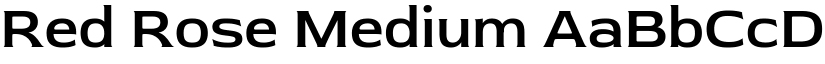 Red Rose Medium font