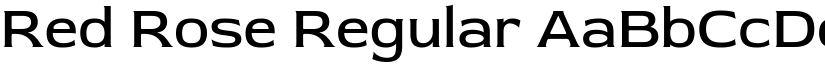 Red Rose Regular font