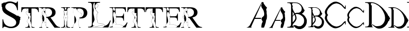 StripLetter1 font