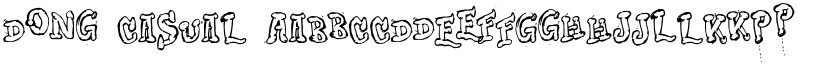 Dong Casual font