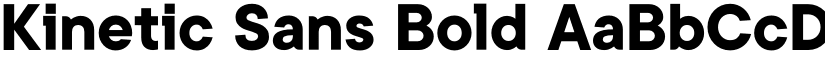 Kinetic Sans Bold font