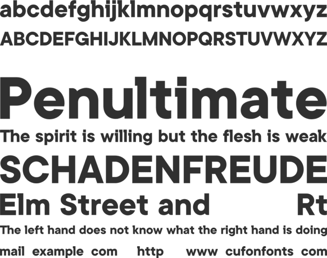 Kinetic Sans font preview