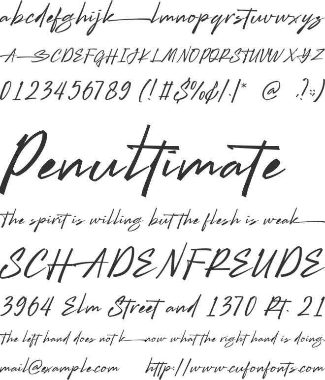 Billock font preview