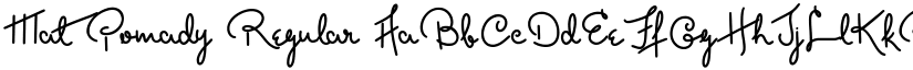 Mat Pomady Regular font