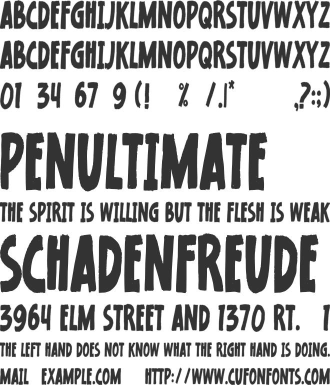 Rocka font preview