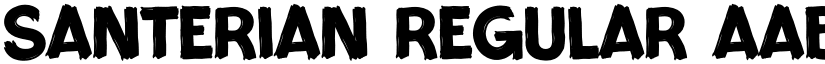 Santerian Regular font
