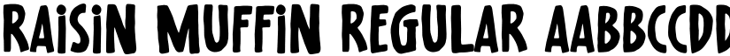 Raisin Muffin Regular font