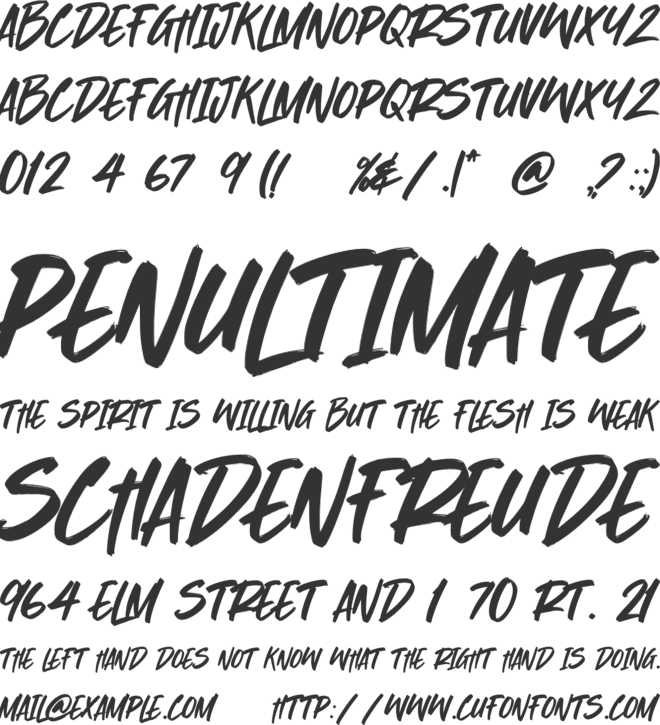 Sufficient font preview