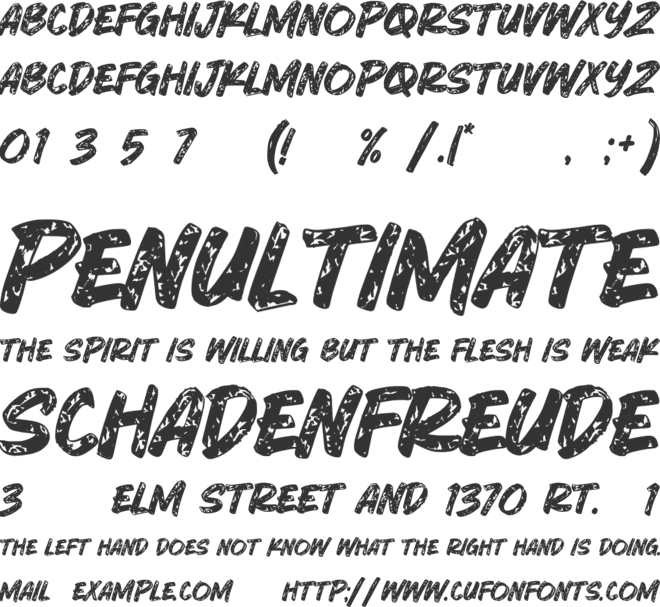 Dalmatian Brush font preview