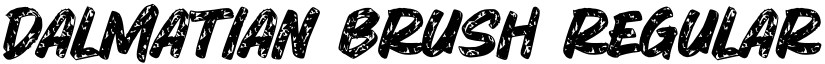 Dalmatian Brush Regular font