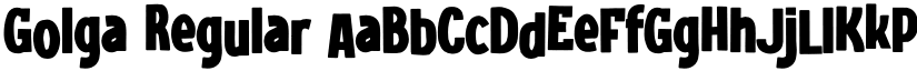 Golga Regular font